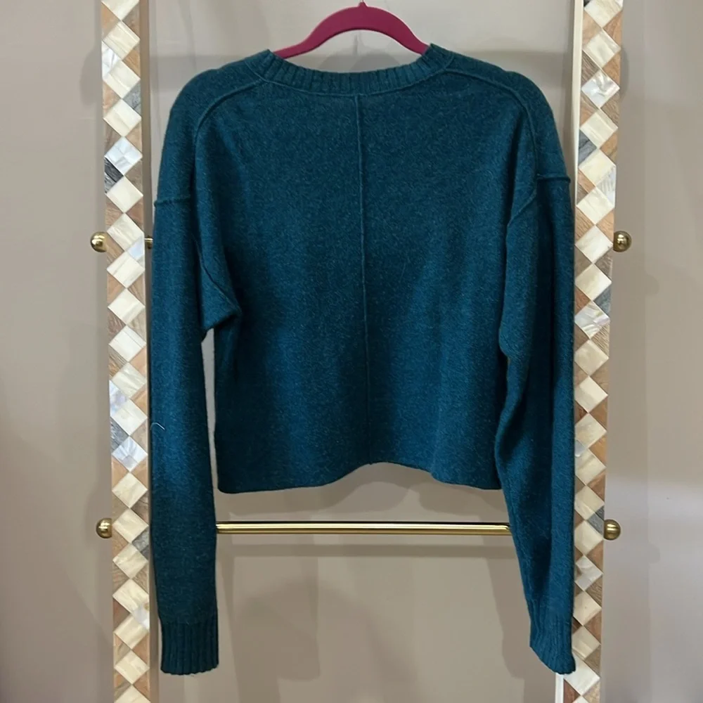 Free People Teal Sweater XS - Picture 3 of 5